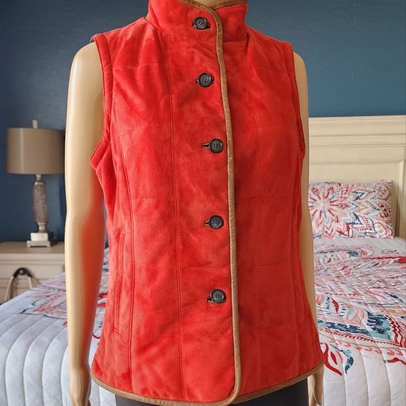 LONE PINE LEATHER VEST SZ M - Picture 15 of 15
